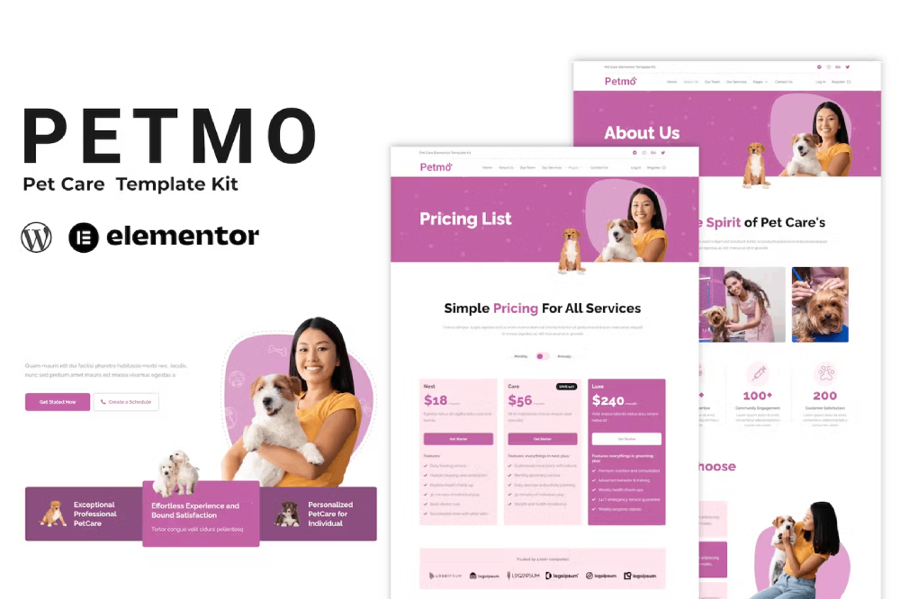 Petmo - Pet Care Elementor Template Kit 1 Petmo - Pet Care Elementor Template Kit, Elementor Template Kit, Petmo Elementor Template Kit - Free Download