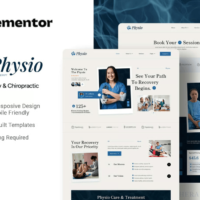 Physio Elementor Template Kit, Elementor Template Kit, Physio Elementor Template Kit - Free Download