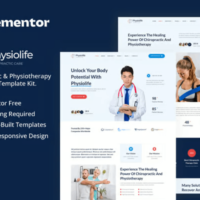 Physiolife - Chiropractic & Physiotherapy Elementor Template Kit, Elementor Template Kit, Physiolife Elementor Template Kit - Free Download