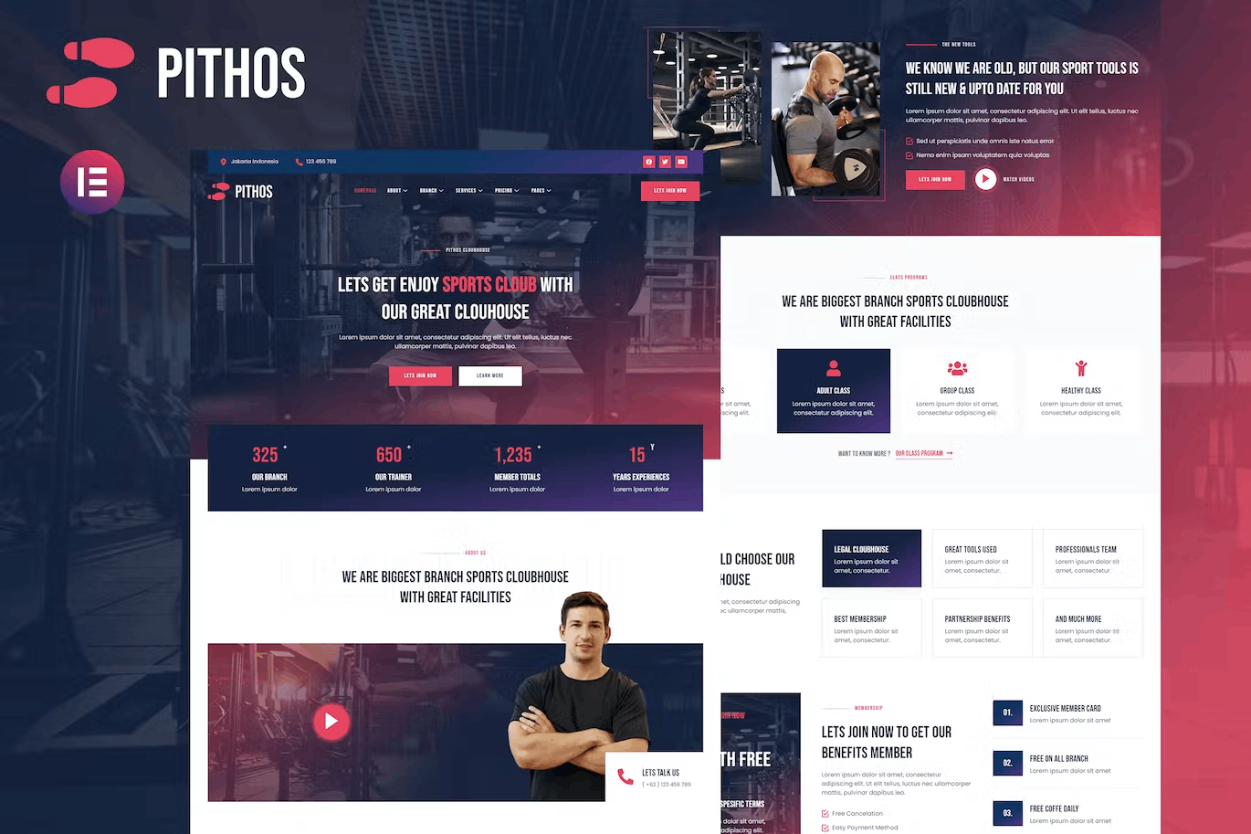 Pithos - Fitness Center & Cloubhouse Elementor Template Kit 1 Pithos - Fitness Center & Cloubhouse Elementor Template Kit, Elementor Template Kit, Pithos Elementor Template Kit - Free Download
