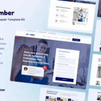 Ploombr - Plumbing Repair Service Elementor Template Kit, Elementor Template Kit, Ploombr Elementor Template Kit - Free Download