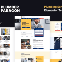 Plumber Paragon - Plumbing Services Elementor Template Kit, Elementor Template Kit, Plumber Paragon Elementor Template Kit - Free Download