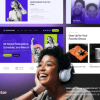 Pocastore - Podcast & Merch Store Elementor Template Kit, Elementor Template Kit, Pocastore Elementor Template Kit - Free Download