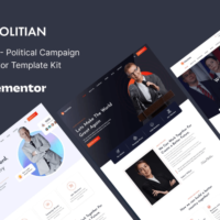Politian - Political Campaign Elementor Template Kit, Elementor Template Kit, Politian Elementor Template Kit - Free Download