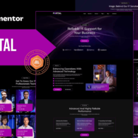 Portal - IT Company Elementor Template Kit, Elementor Template Kit, Portal Elementor Template Kit - Free Download