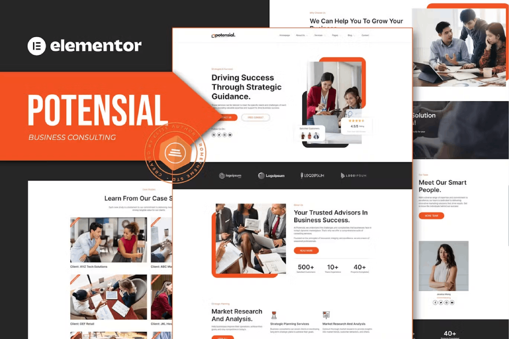 Potensial - Business Consulting Elementor Template Kit 1 Potensial - Business Consulting Elementor Template Kit, Elementor Template Kit, Potensial Elementor Template Kit - Free Download
