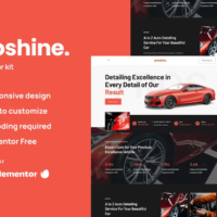 Proshine - Auto Detailing Elementor Template Kit, Elementor Template Kit, Proshine Elementor Template Kit - Free Download