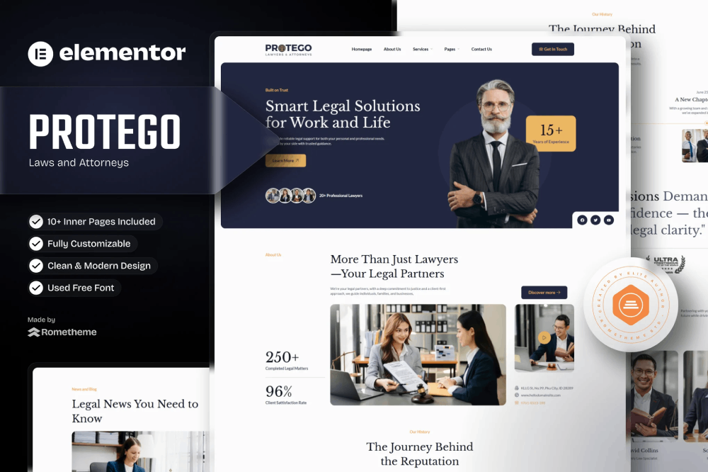 Protego - Lawyers and Attorneys Elementor Template Kit 1 Protego - Lawyers and Attorneys Elementor Template Kit, Elementor Template Kit, Protego Elementor Template Kit - Free Download