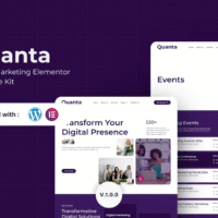 Quanta - Digital Marketing Elementor Template Kit, Elementor Template Kit, Quanta Elementor Template Kit - Free Download