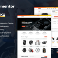 Raku - Elementor Template kit for Auto Parts Store Elementor Template Kit, Elementor Template Kit, Raku Elementor Template Kit - Free Download