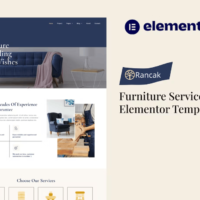 Rancak - Furniture Services Elementor Template Kit, Elementor Template Kit, Rancak Elementor Template Kit - Free Download