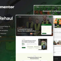 Rehaul - Junk Removal & Waste Management Elementor Template Kit, Elementor Template Kit, Rehaul Elementor Template Kit - Free Download