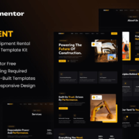 Rigrent - Heavy Equipment Rental Elementor Template Kit, Elementor Template Kit, Rigrent Elementor Template Kit - Free Download