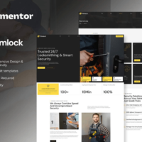 Rimlock - Locksmith & Key Maker Service Elementor Template Kit, Elementor Template Kit, Rimlock Elementor Template Kit - Free Download