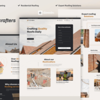 Roof Crafters - Roofing Company Elementor Template Kit, Elementor Template Kit, Roof Crafters Elementor Template Kit - Free Download