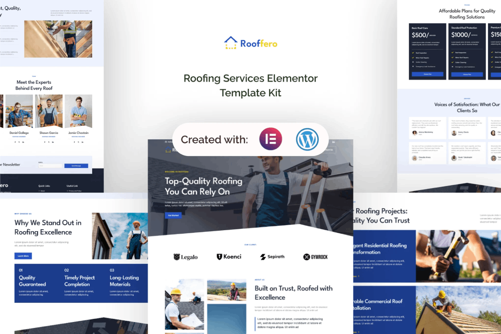 Rooffero - Roofing Services Elementor Template Kit 1 Rooffero - Roofing Services Elementor Template Kit, Elementor Template Kit, Rooffero Elementor Template Kit - Free Download