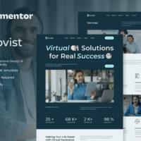 Rovist - Virtual Assistant Service Elementor Template Kit, Elementor Template Kit, Rovist Elementor Template Kit - Free Download