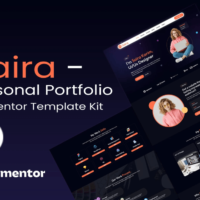 Saira - Personal Portfolio Elementor Template Kit, Elementor Template Kit, Saira Elementor Template Kit - Free Download