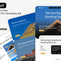 Saqaf - Roofing Services Elementor Template Kit, Elementor Template Kit, Saqaf Elementor Template Kit - Free Download
