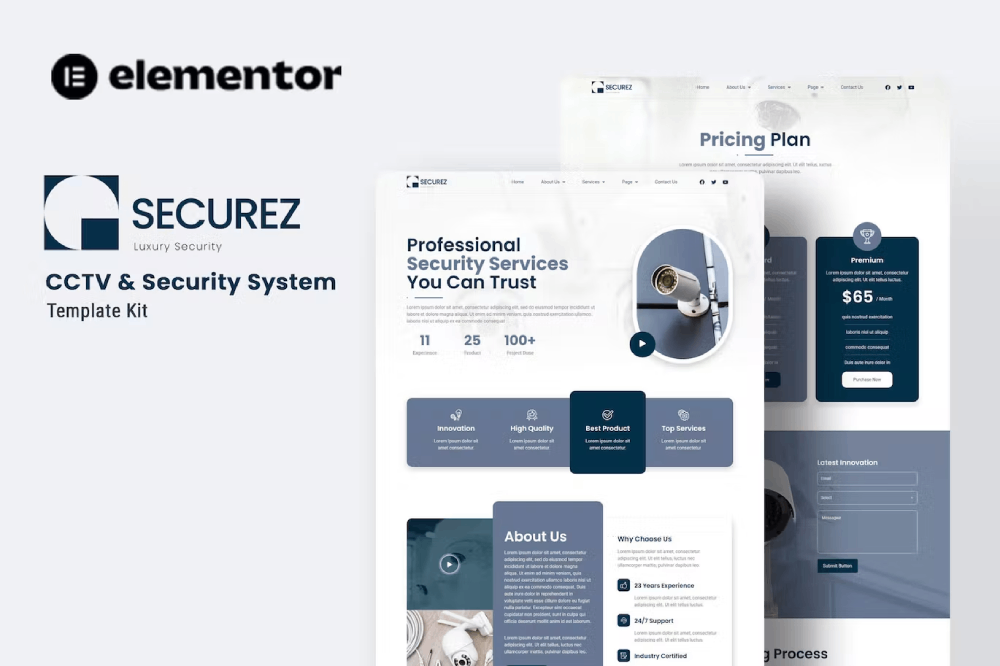 Securez Elementor Template Kit 1 Securez Elementor Template Kit, Elementor Template Kit, Securez Elementor Template Kit - Free Download