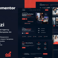 Seozi - SEO & Digital Marketing Agency Elementor Template Kit Cover