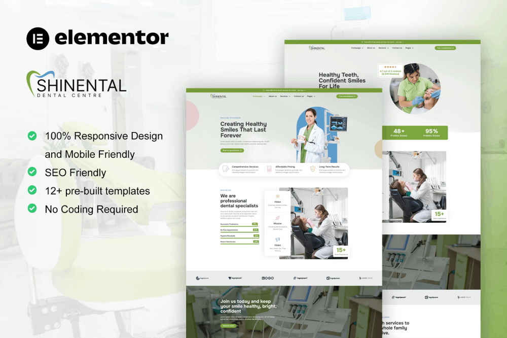 Shinental - Template kit for dental clinic Elementor Template Kit 1 Shinental - Template kit for dental clinic Elementor Template Kit, Elementor Template Kit, Shinental Elementor Template Kit - Free Download