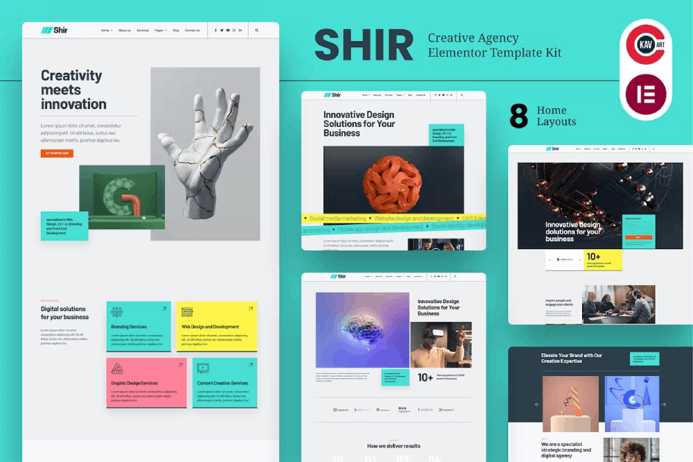 Shir - Creative Agency & Portfolio Elementor Template Kit 1 Shir - Creative Agency & Portfolio Elementor Template Kit, Elementor Template Kit, Shir Elementor Template Kit - Free Download