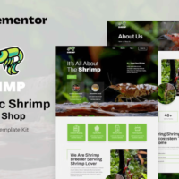 Shrimp Elementor Template Kit, Elementor Template Kit, Shrimp Elementor Template Kit - Free Download