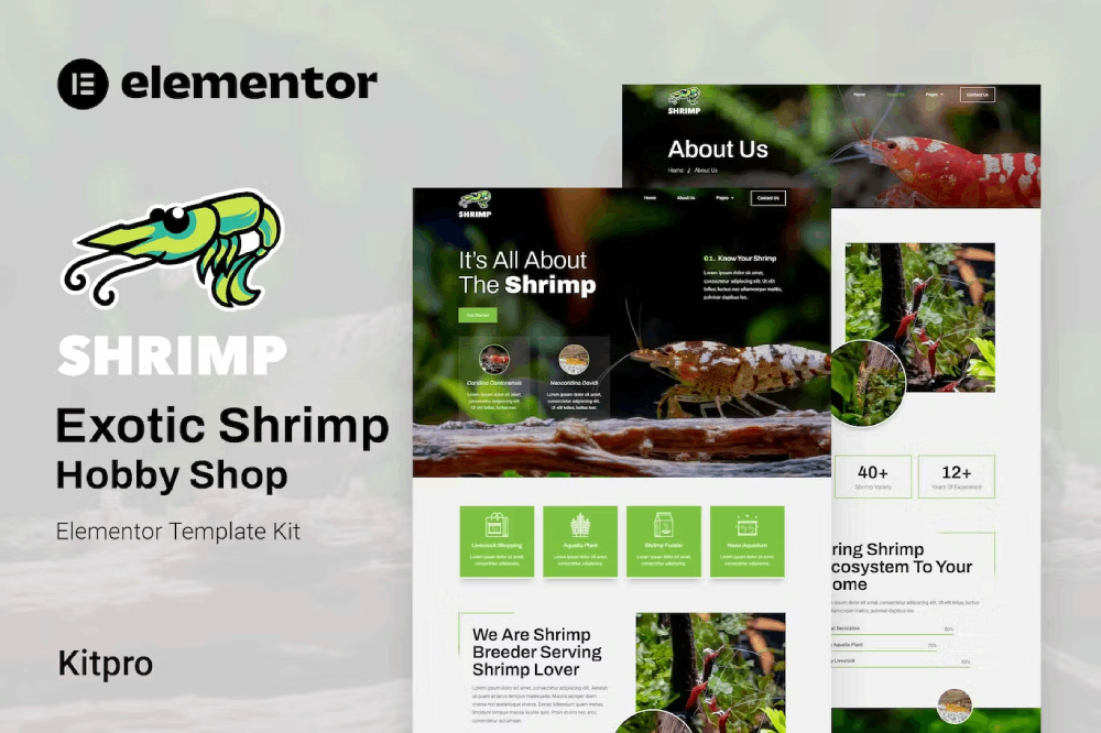 Shrimp Elementor Template Kit 1 Shrimp Elementor Template Kit, Elementor Template Kit, Shrimp Elementor Template Kit - Free Download