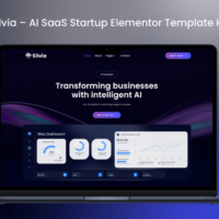 Silvia - AI SaaS Startup Elementor Template Kit, Elementor Template Kit, Silvia Elementor Template Kit - Free Download