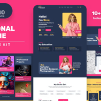 Simi-Personal Resume Elementor Template Kit, Elementor Template Kit, Simi-Personal Elementor Template Kit - Free Download