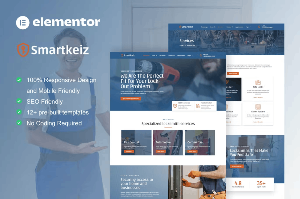 Smartkeiz - Template Kit for Locksmith Service Elementor Template Kit 1 Smartkeiz - Template Kit for Locksmith Service Elementor Template Kit, Elementor Template Kit, Smartkeiz Elementor Template Kit - Free Download