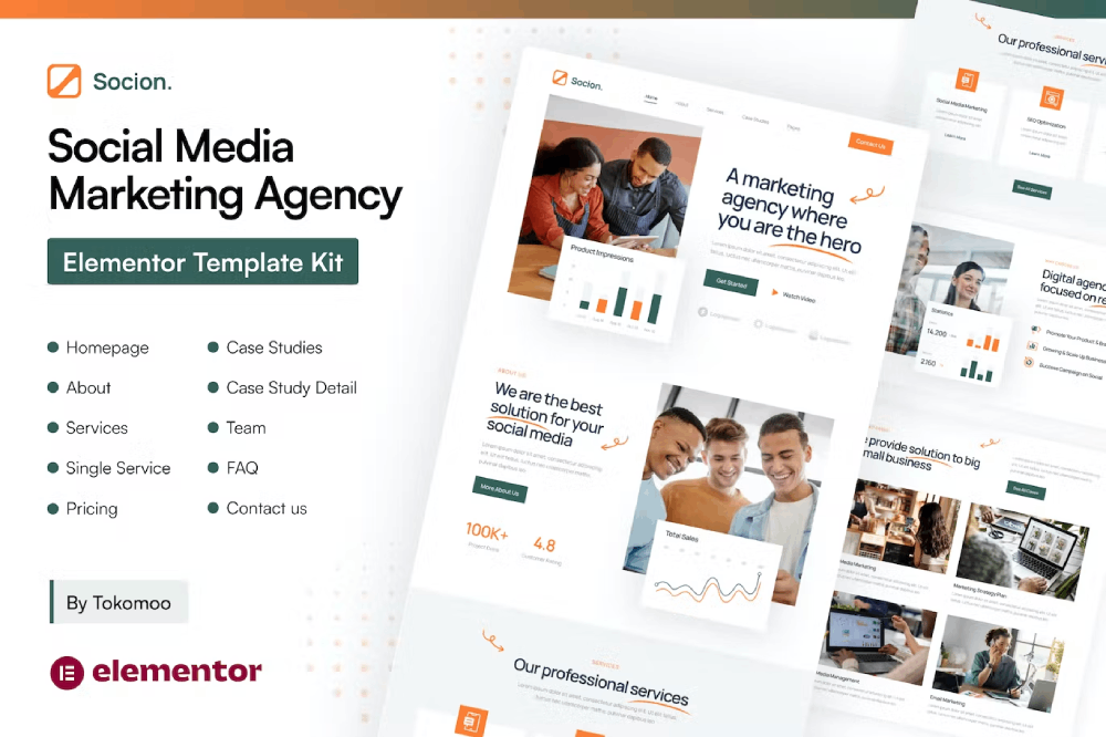 Socion Elementor Template Kit 1 Socion Elementor Template Kit, Elementor Template Kit, Socion Elementor Template Kit - Free Download