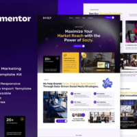 Socly - Social Media Marketing Elementor Template Kit, Elementor Template Kit, Socly Elementor Template Kit - Free Download
