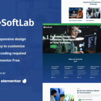 Softlab - Technology and Software Elementor Template Kit, Elementor Template Kit, Softlab Elementor Template Kit - Free Download