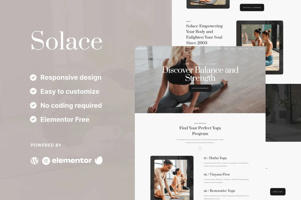 Solace - Yoga Elementor Kit Elementor Template Kit 1 Solace - Yoga Elementor Template Kit, Elementor Template Kit, Solace Elementor Template Kit - Free Download