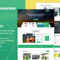 Solarix - Solar & Renewable Energy Elementor Template Kit, Elementor Template Kit, Solarix Elementor Template Kit - Free Download