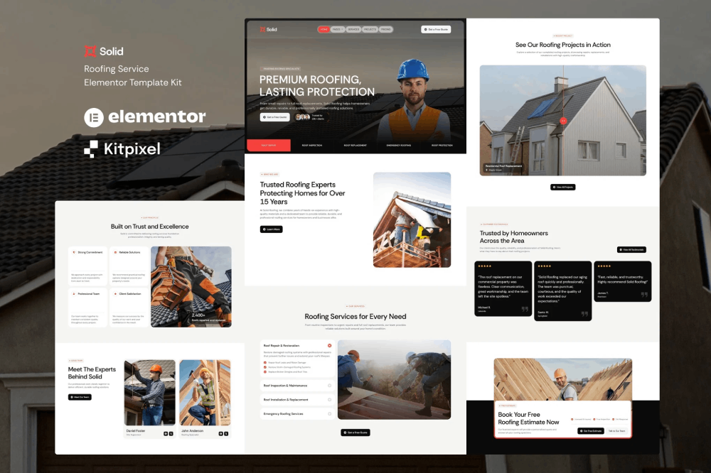 Solid Elementor Template Kit 1 Solid Elementor Template Kit Cover