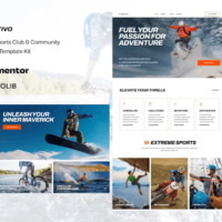 Sportivo Elementor Template Kit, Elementor Template Kit, Sportivo Elementor Template Kit - Free Download