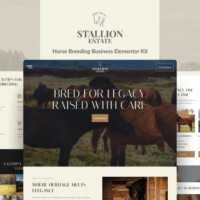 Stallion Estate - Horse Breeding Business Elementor Template Kit, Elementor Template Kit, Stallion Estate Elementor Template Kit - Free Download