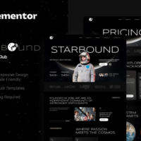 Starbound Elementor Template Kit, Elementor Template Kit, Starbound Elementor Template Kit - Free Download
