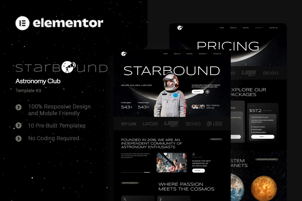 Starbound Elementor Template Kit 1 Starbound Elementor Template Kit, Elementor Template Kit, Starbound Elementor Template Kit - Free Download