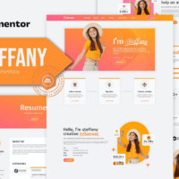 Steffany - Cv Resume Elementor Template Kit, Elementor Template Kit, Steffany Elementor Template Kit - Free Download