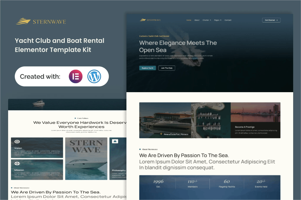 Sternwave Yacht Club and Boat Rental Elementor Template Kit 1 Sternwave Yacht Club and Boat Rental Elementor Template Kit, Elementor Template Kit, Sternwave Elementor Template Kit - Free Download