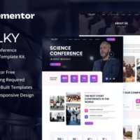 Talky - Event & Conference Elementor Template Kit Cover