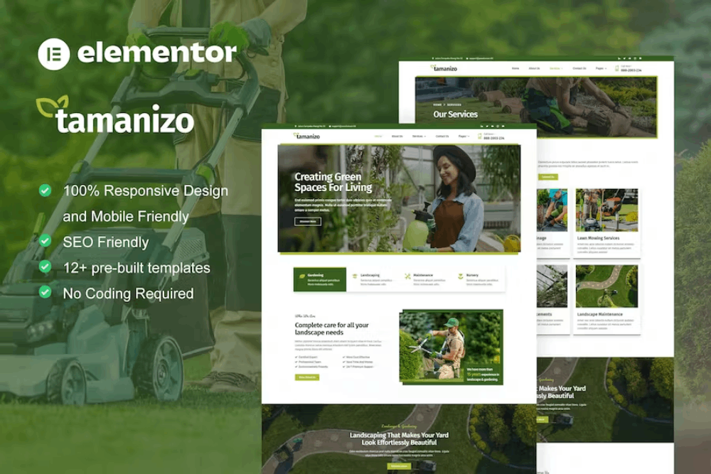 Tamanizo - Template Kit for Landscape & Gardening Elementor Template Kit 1 Tamanizo - Template Kit for Landscape & Gardening Elementor Template Kit, Elementor Template Kit, Tamanizo Elementor Template Kit - Free Download