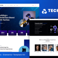 Techies - Technology Website Elementor Template Elementor Template Kit, Elementor Template Kit, Techies Elementor Template Kit - Free Download