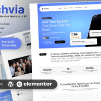 ADMTech Digital Store | Buy Digital Products Online - WordPress themes, plugins, HTML Templates, Elementor Template 2025 Kit, Shopify template, Software Subscription, Digital Bundle Online & More 8 Techvia - Tech Support Service Website Elementor Template Kit Cover