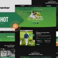 Teeshot - Golf Club & Course Elementor Template Kit, Elementor Template Kit, Teeshot Elementor Template Kit - Free Download