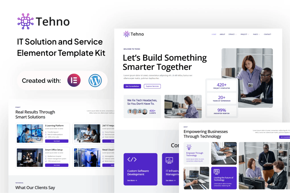 Tehno - IT Solution and service Elementor Template Kit 1 Tehno - IT Solution and service Elementor Template Kit, Elementor Template Kit, Tehno Elementor Template Kit - Free Download